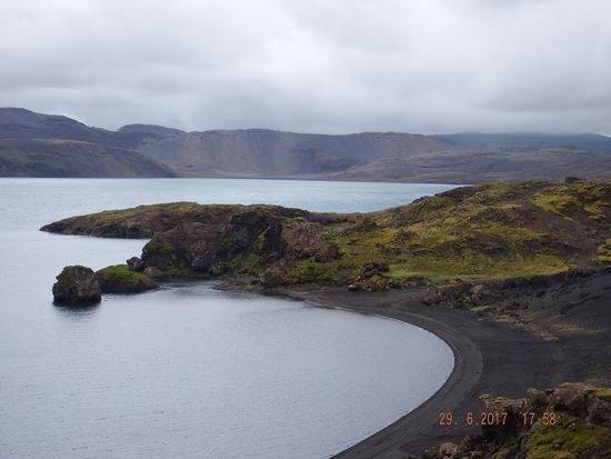 Kleivarvatn See, einer der tiefsten Seen Islands