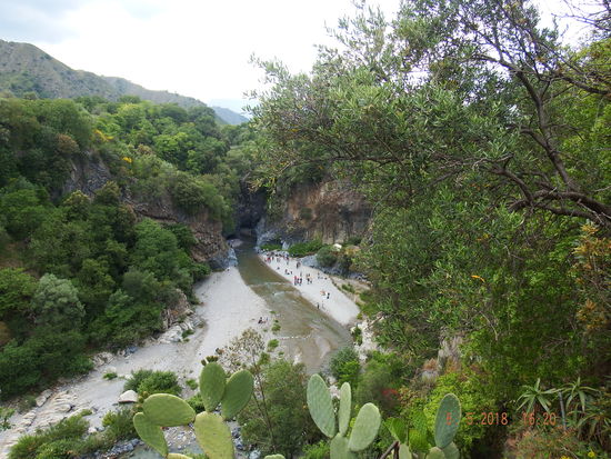 Ein Beweisfoto von der Alcantara Schlucht