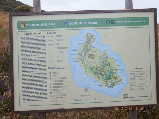 Wir orientieren uns auf Vulcano