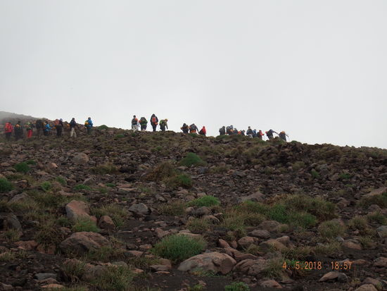 die Gruppen sind schon etwas weiter aber es ziehen Wolken auf