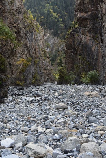 schwieriger Abstieg, aber wunderschöner Weg