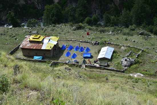 Unser Lager von oben