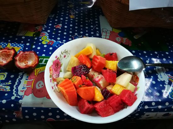 Obstsalat auf dem Somphet Market
