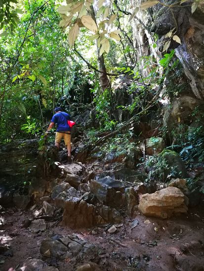 Aufstieg zur Tham Loub