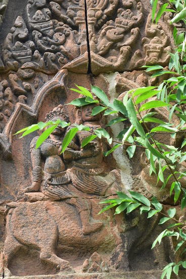 im Frauenpalast: Shiva mit Parvati auf seinem Reittier Nandi