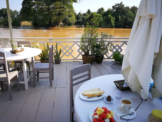 letztes Frühstück in Laos