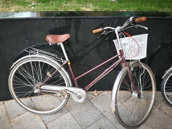 mein Fahrrad, dieses mal sieht es wesentlich schlechter aus, als es war. Ich hatte sogar 3 Gänge