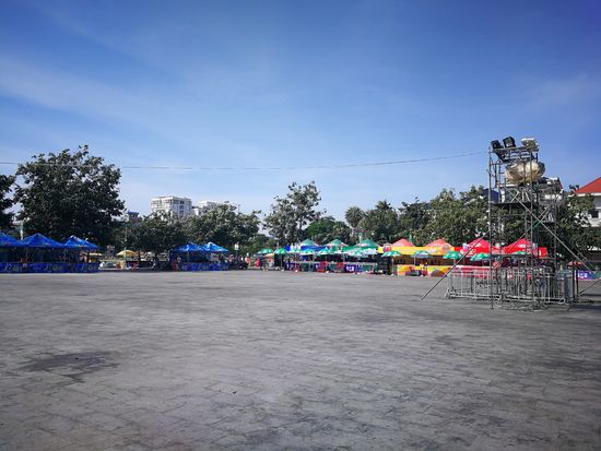 Bühne in der Stadt Water Festival