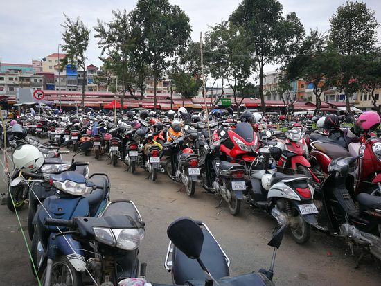 Zweirad-Parkplatz Water Fetsival