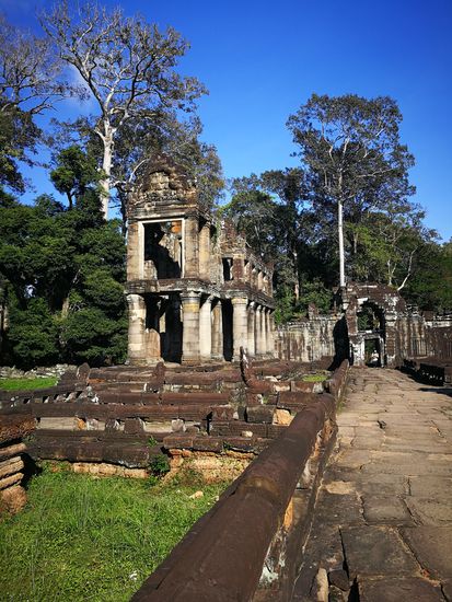 Preah Khan, der Legende nach war in diesem Gebäude das Reichsschwert (preah khan) untergebracht.