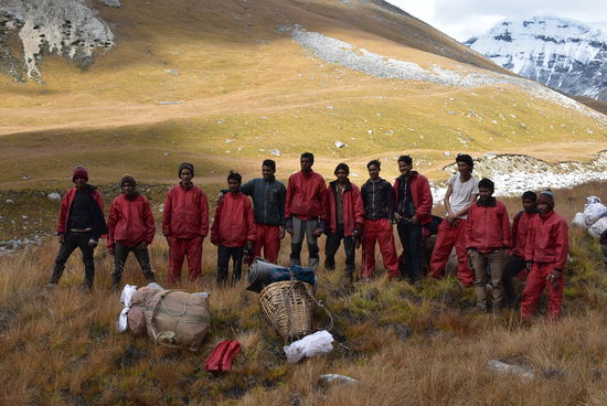 Teil unserer Träger, ohne sie wäre das Trekking gar nicht möglich gewesen