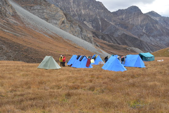 Unser Lagerplatz auf 4750 m