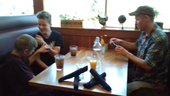 Lunchbreak in Boonville ...