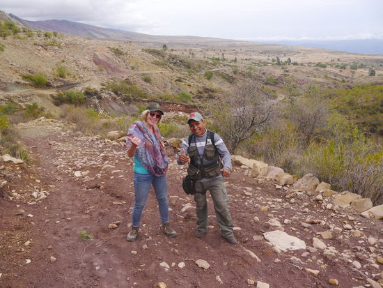 Angela mit unserem Guia Emilio