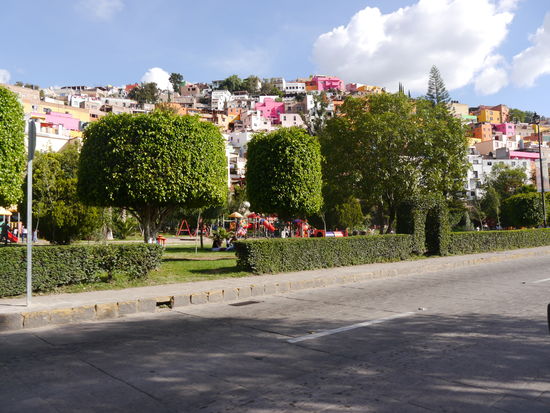 Guanajuato vom Stadtrand aus gesehen