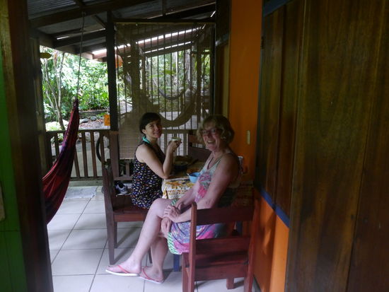 Mit Freundin Maca in unserer cabina.