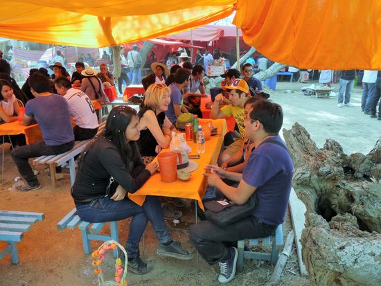 Gerne haben wir das leckere bolivianische Bier (Paceña) der Chicha vorgezogen.