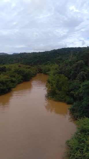 Wenn es viel regnet wird das Wasser braun....