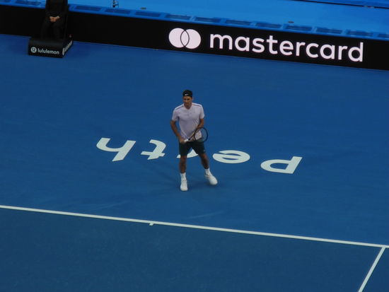 Roger Federer am Hopmancup