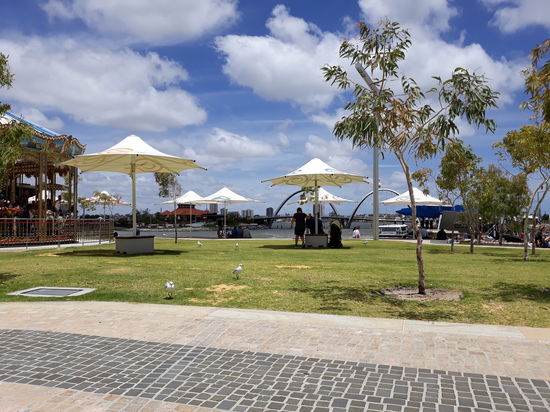 Grünflächen in Perth City