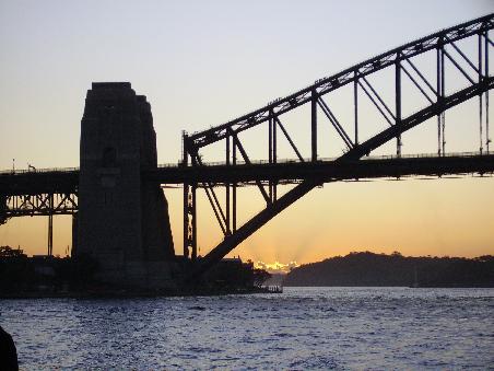 Harbour Bridge bei Sonnenuntergang