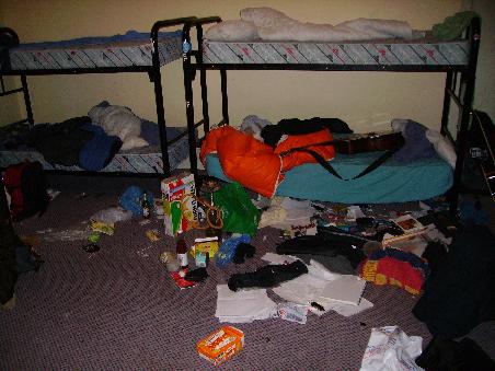 Unser Zimmer im Horror-Hostel!