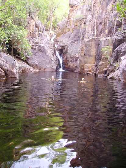 In solchen "Pools" durften wir schwimmen...!