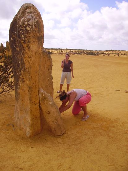 Mein toller Handstandversuch...wieso lacht Anja?!?!^^