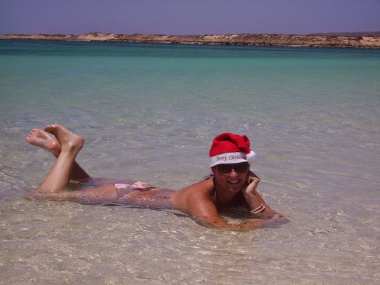 Das Weihnachtsfoto bei +30 Grad...