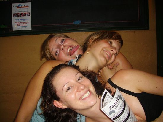 von unten nach oben: Steph, Conny &amp; ich