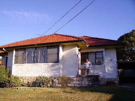Das Haus der Isaacs von vorne