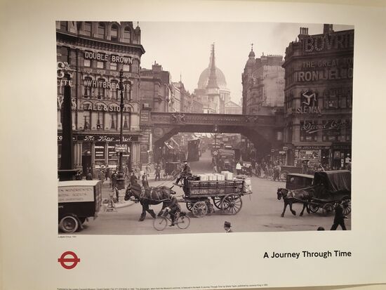 "A Journey Through Time". Ludgate Circus nördlich der Themse im Jahr 1931.