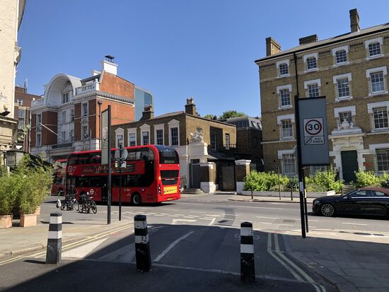In Camden Ecke Frederick Street/King's Cross Road im Jahr 2022.