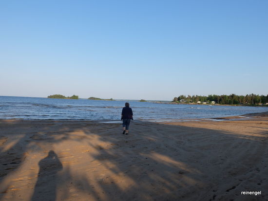 Einsamer Vänern-Strand bei Mellerud.