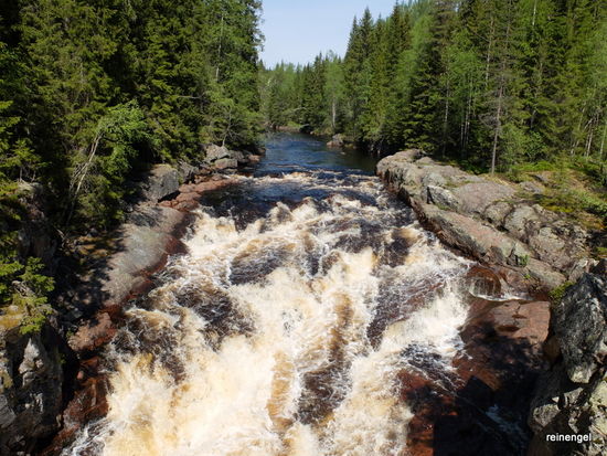 Der Helvetesfallet beim Anlauf.