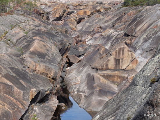 Wasserfall ohne Wasser.