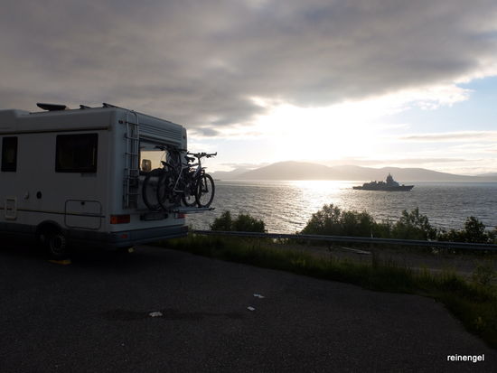 Übernachtungsplatz beim Trollfjord.
