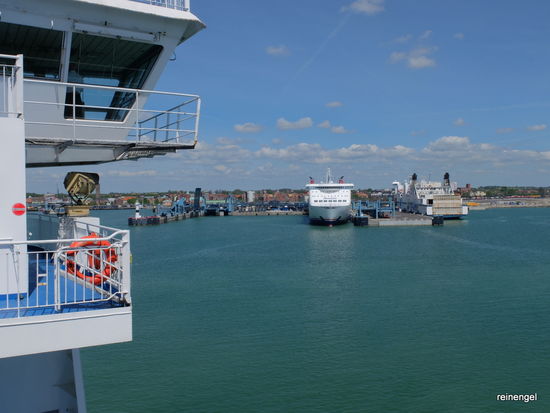 Ein letzter Blick auf den Fährhafen.