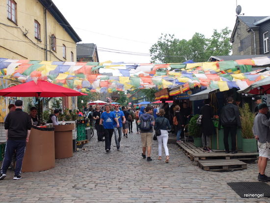 Die andere Welt "Christiania", die wir auf unserer Radtour zufällig entdeckten.