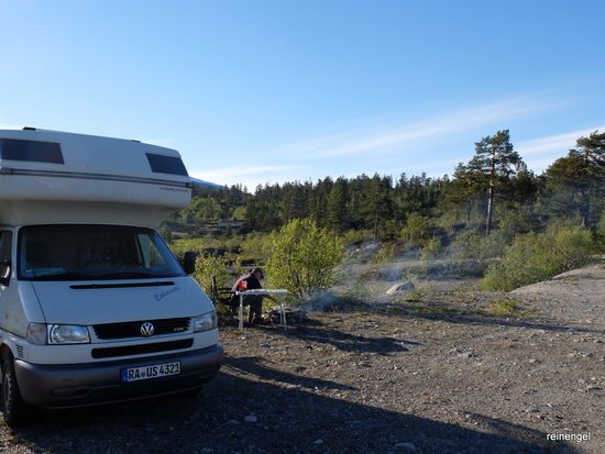 Zum Abendessen scheint die Sonne wieder (kurz).
