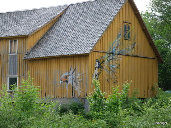Kunst am Bau in Jörpeland.