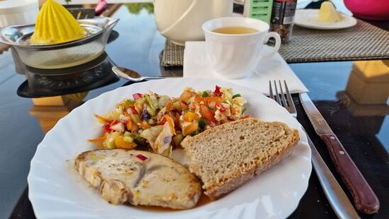 M. hat den leckeren Tunfisch zubereitet