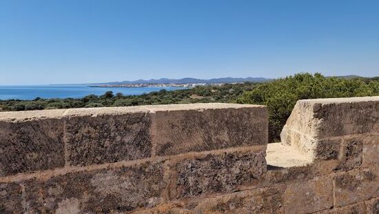 Blick vom Castell in Richtung Sa Coma