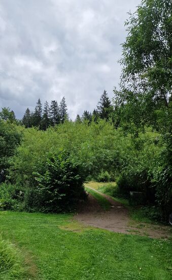 Am Beginn der Wanderung