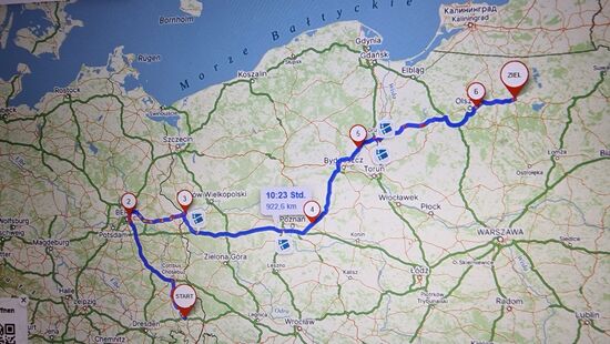 Unsere Reiseroute