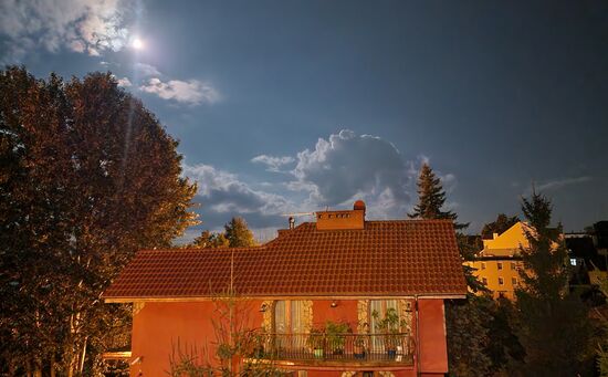 Abends auf Balkonien.