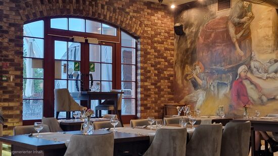 Im Restaurant der Baltischen Philharmonie. Unser letztes gemeinsames Abendessen in diesem Urlaub.