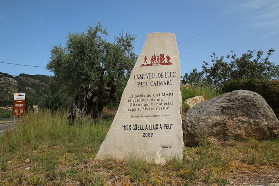 Der Wanderweg zum Kloster Lluc führt über Caimari