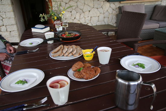 Abendessen auf der Finca