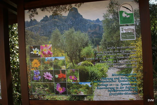 Hinweistafel auf geführte Wanderungen